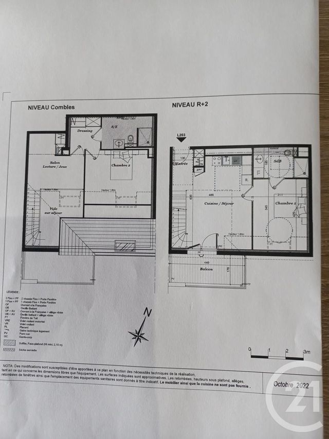 Appartement F3 à vendre - 4 pièces - 74.05 m2 - PLOUHA - 22 - BRETAGNE - Century 21 L'Immobilière De Plouha